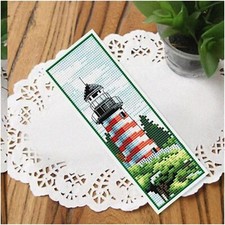 Light  Stitch: Coastal Views Bookmark Kit - Double-Sided 18ct Needlework Embroi