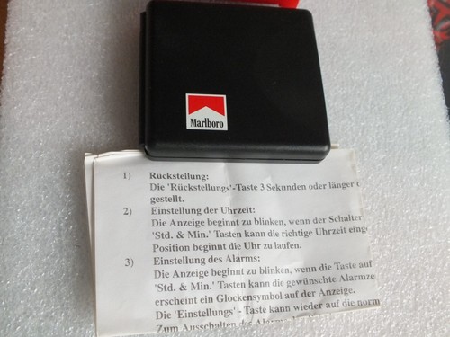 Vintage - MARLBORO Alarm Clock - Alarm - Clock with Original Box - MG32 - Picture 4 of 8