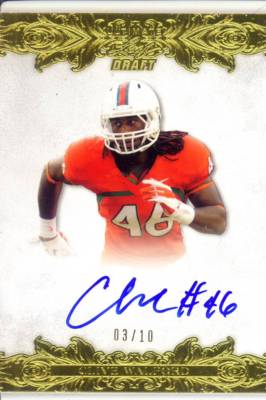 clive walford rookie rc draft auto autograph miami hurricanes canes college  3/10
