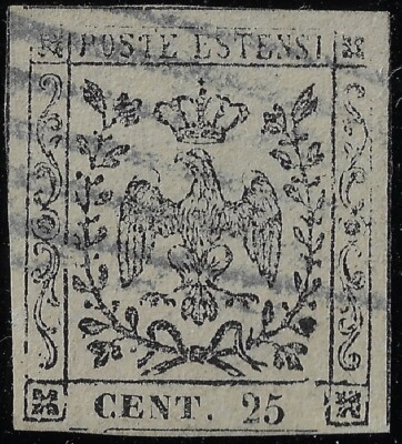 1852 ASI Modena and Reggio 25c light suede Saxon 4 used