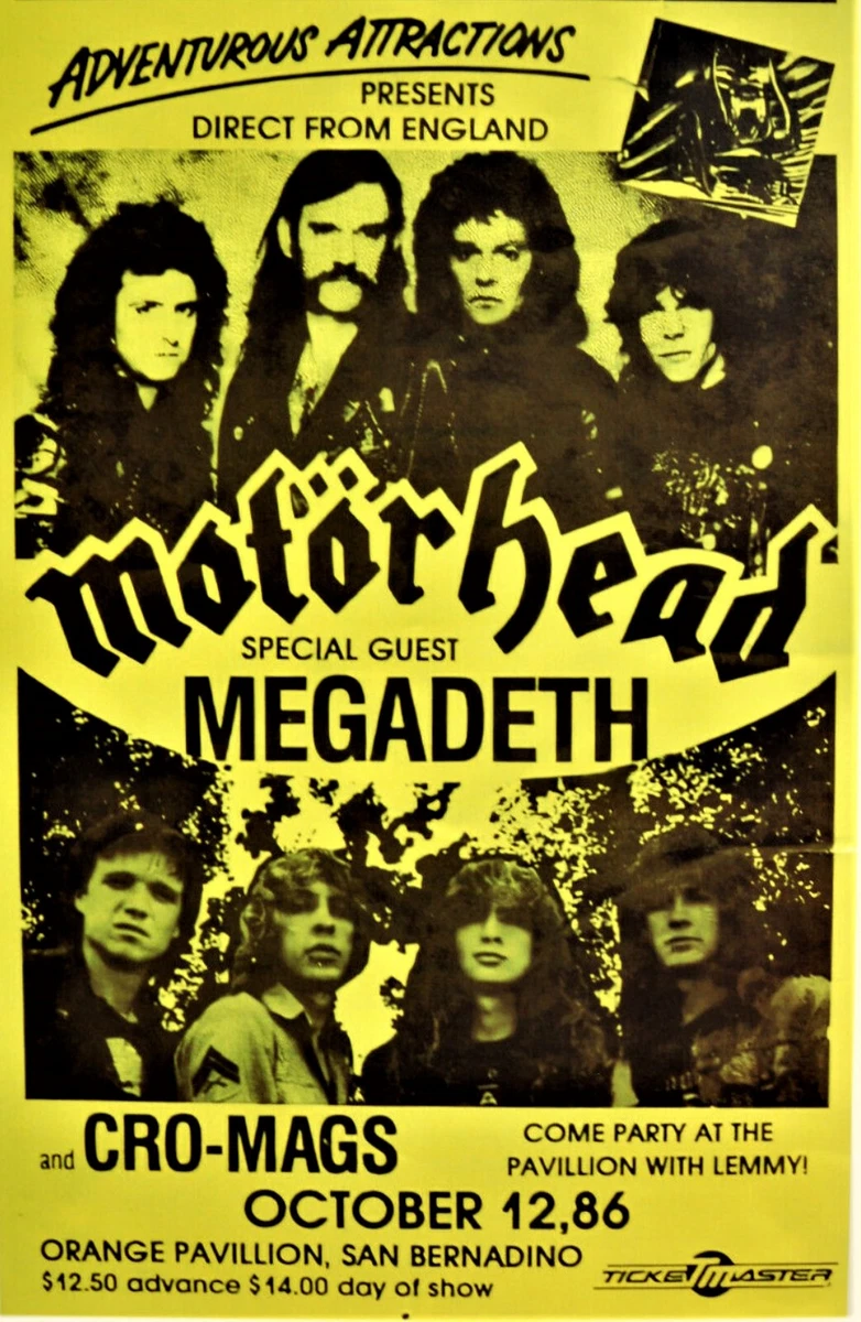 Motorhead Poster for sale | eBay ヴィンテージ Motörhead ポスター 2