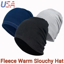 Fleece Warm Slouchy Beanie Hat Winter Skiing Cap Chemo Headwear for Cold Weather