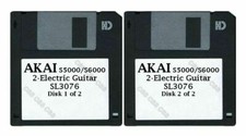 Akai S5000 / S6000 Set of Two Floppy Disks 2-Electric Guitar SL3076