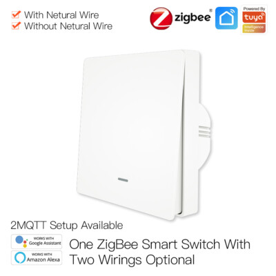 1/2/3 Gang Tuya Zigbee Smart Funk Lichtschalter Taster Wandschalter fr Alexa APP