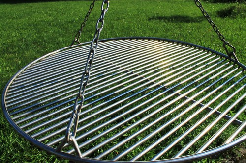 Edelstahl Kettensatz + Seilwirbel für Grillrost 70-80 cm, V4A-Qualität !!! - Bild 8 von 9