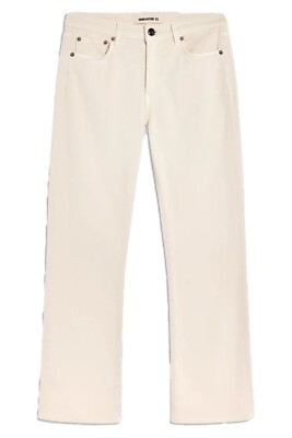 SEMICOUTURE Damen Jeans Bull cremefarben mit Trompete CNTY15 MADE IN ITALY