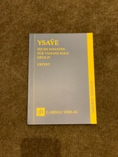 Ysaye- Six Sonatas for Violin Solo Op.27