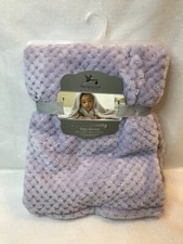 ADIRONDACK Baby Blanket 30 X 40 Inch Soft and Shimmery Purple Infant Lovey Lilac