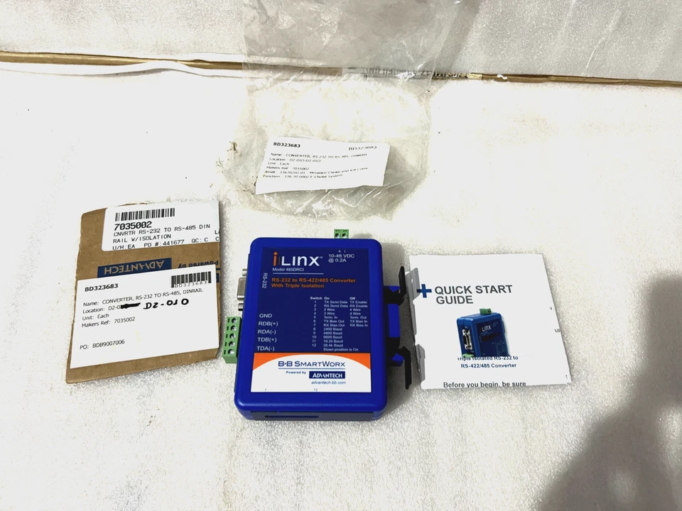 NNB Linx model 485DRCI RS 232 TO RS 422/485 Converter With Triple Isolation NEW - Image 2 of 4