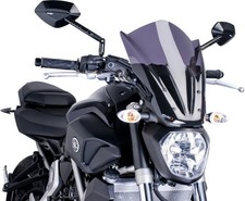 YAMAHA 2015-2017 FZ-07 MT-07 PUIG PARABRISAS DESNUDO NUEVA GENERACIÓN TOURING HUMO OSCURO