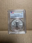2021 W Type 2 Burnished American Silver Eagle  1 oz PCGS SP 70 First Strike