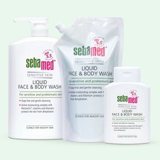 Sebamed Liquid Face & Body Wash (200ml,  1 Litre, 1 Litre Refill)