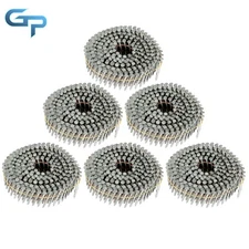 1-1/4"x0.092" Galvanized Full RoundHead Collated Wire Coil Siding Nails 3600Pcs
