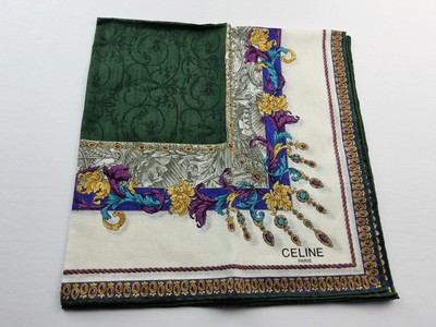 Celine Paris Cotton Handkerchief Neckerchief Bandana Scarf 