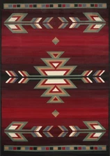 ORIENTAL BURGUNDY AREA RUG 2 X 3 MAT Persien 53 - ACTUAL 1' 10" x 2' 11"