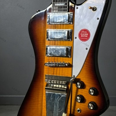 Ledux Solid Electric Guitar Stainless Rounded Fret Edge Vintage Sunburst Stock