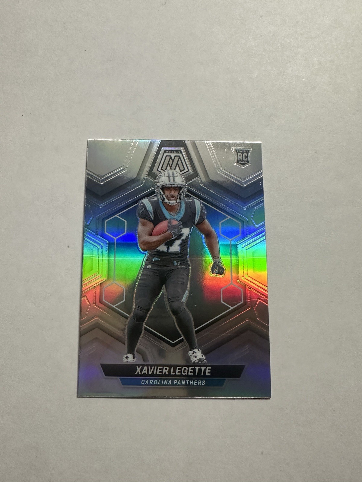 2024 Panini Mosaic - Rookies Xavier Legette #332 Silver Prizm (RC) Panthers