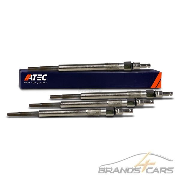 Atec 4X GlÜHkerze FÜR Audi A3 8P A4 8E A6 Seat Skoda VW Golf 5 Passat Touran 2.0-image