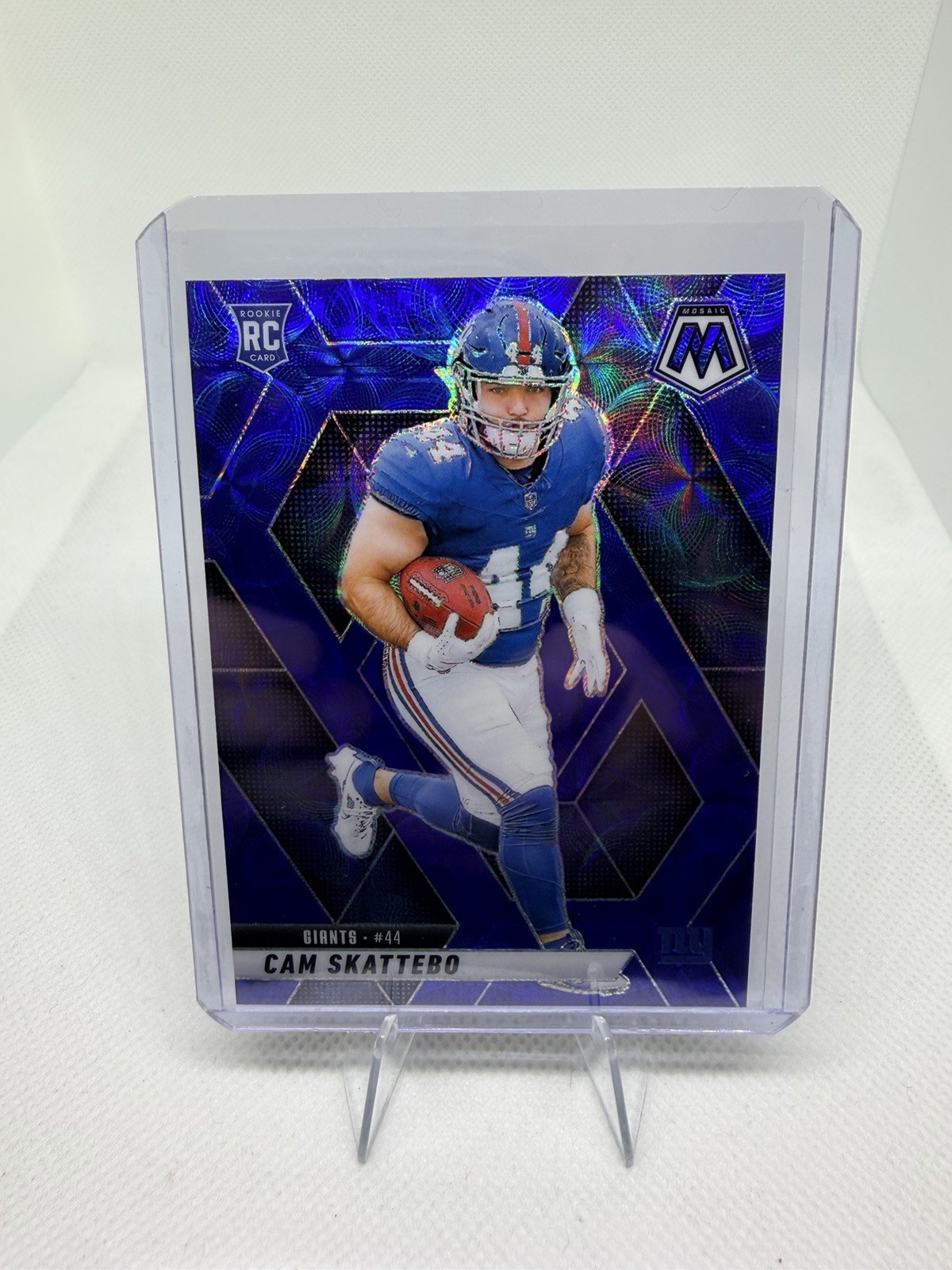 2025 Panini Mosaic Cam Skattebo Blue Scope New York Giants #305