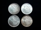 LOT OF FOUR U.S. PRE-1921 MINT STATE MORGAN SILVER DOLLARS ~ SILVER BELL RINGERS