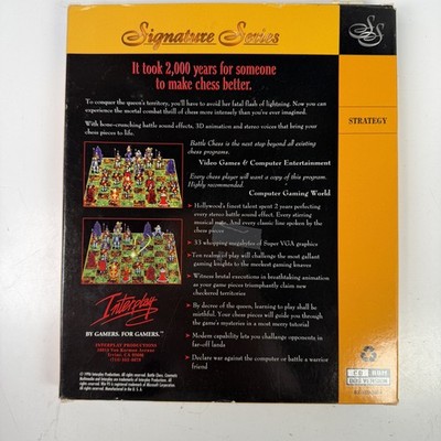 Battle Chess Signature Series PC CD-ROM DOS Windows 95 Vintage