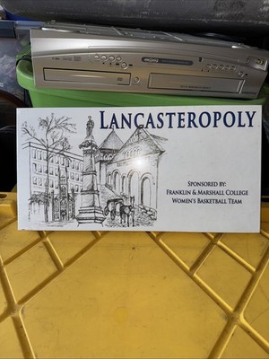 Lancasteropoly Pennsylvania Monopoly Board Game Franklin & Marshall College OOP