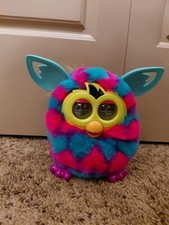 2012 Hasbro Furby BOOM Pink Blue Teal Hearts Talking Tested Working