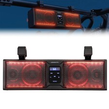 KEMIMOTO 16IN Universal RGB ATV UTV Sound Bar Speaker Marine Soundbar