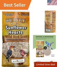 Nourishing 8 lbs Sunflower Hearts Bird Food - Perfect for Backyard Birdwatching 8.87 per gallon