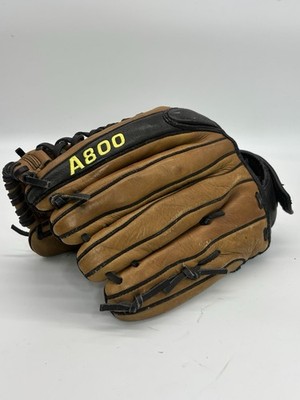 Wilson A800 Soft Fit Right Hand Throw A0800SP13 Ecco Leather Glove Brown