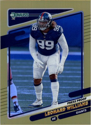 2021 Donruss Press Proof Premium #82 Leonard Williams - FB