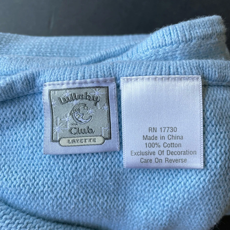 Manta de bebé Lullaby Club Layette camión de bomberos azul claro al rescate Foto 4 de 4