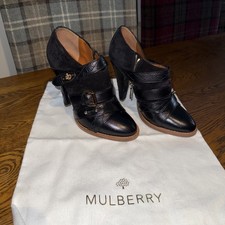 Mulberry Postman's Lock Bootie - Black - Size 38.5R - Brand new in box