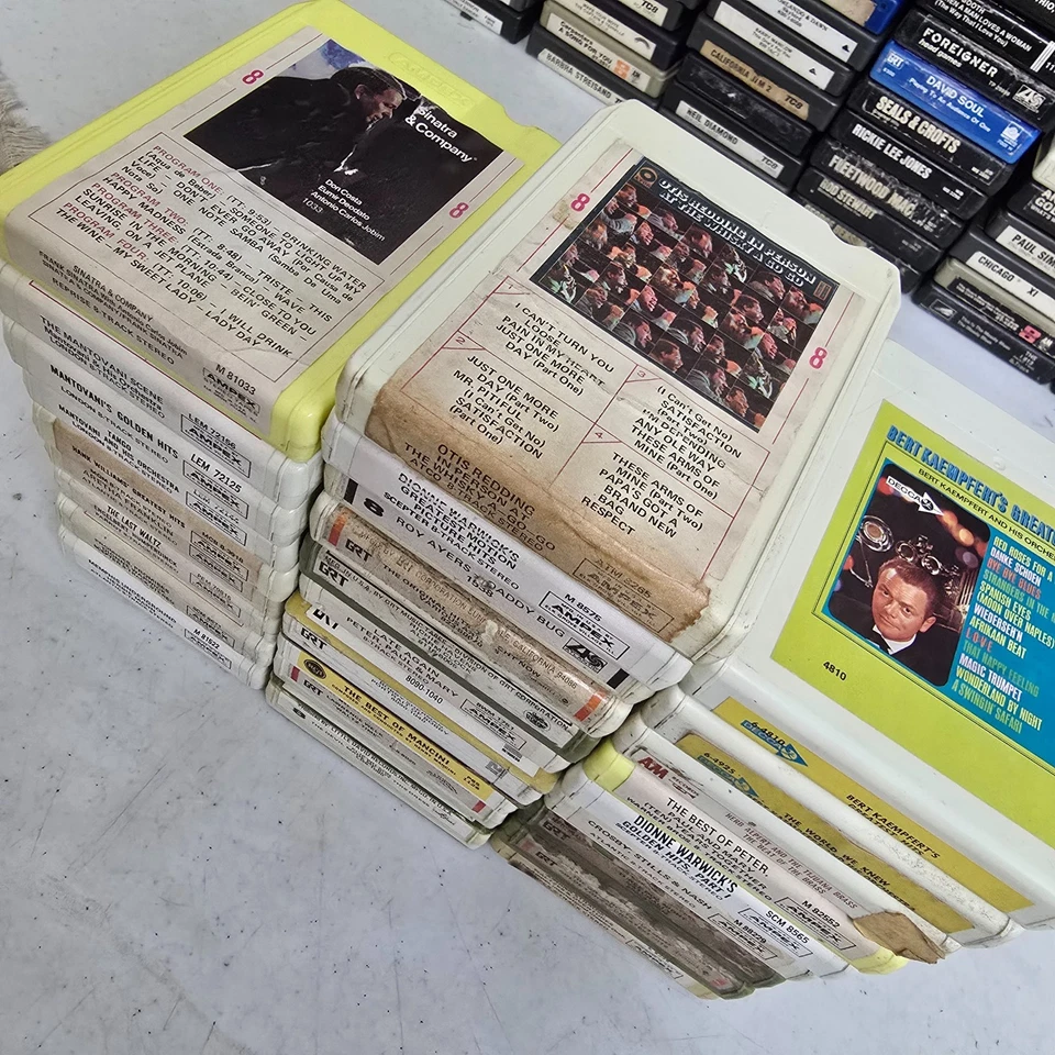 Lot of 28 Assorted Gummy Roller Ampex Carts - Vintage 8 Track Tape Cartridge #16 - Image 2 of 4