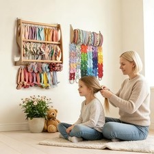 Headband Holdera Hair Bows Organizer for Girls Large Capacity Wall Hanging