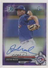 2017 Bowman Chrome Prospect Purple Refractor /250 Justin Maese #CPA-JM Auto i6j