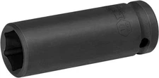 Jetech 1/2-Inch Drive 19mm Deep Impact Socket with 6-Point Design, 