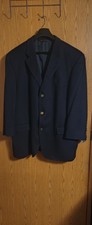 Ing Loro Piana 100 Cashmere Navy Blue Men's Sport Coat Blazer 46R