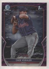 2023 Bowman Draft Chrome Fuchsia Lunar Refractor /199 Cade Kuehler #BDC-21 0b3