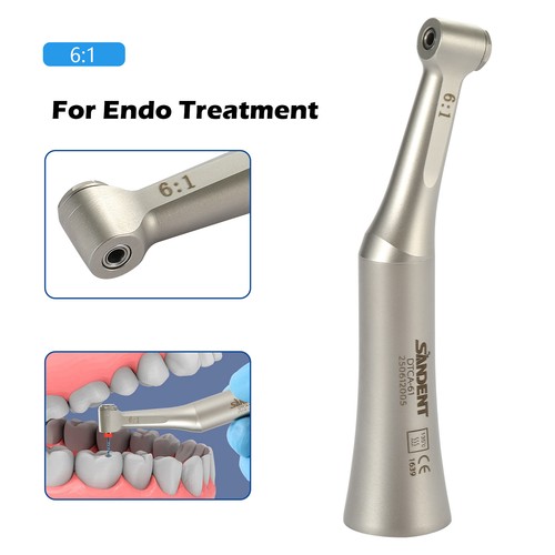 SANDENT Pieza de mano dental 6:1 contraángulo endodoncia apta para NSK motor - Imagen 2 de 23