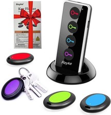 Key Finder, 80dB RF Item Locator Tags with 131ft. Working Range, Wireless Re.