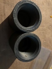 Lot of 2 1-1/4" Full Coupling A105 Forged Steel Fitting Threaded Class 3000