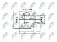 Original NTY Gelenksatz Antriebswelle NPW-HY-507 FüR Hyundai KIA