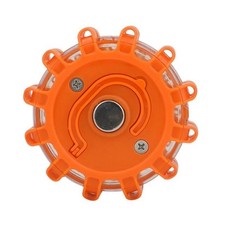 12 Red 3 White LED Road Flares Emergency Safety Light with 10 Flashing Modes