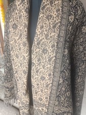 Black Large Soft Warm Yak Wool Shawl Himalaya Handmade High quality Unisex Wrap
