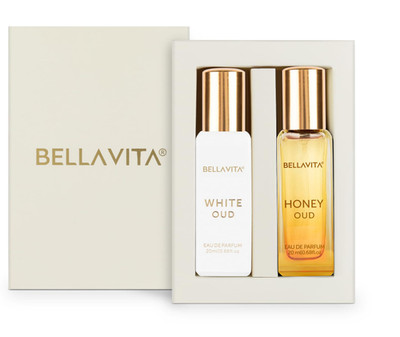 Bella Vita Luxury White Oud & Honey Oud EDP Perfume 2 x 20ml Unisex Fragrance
