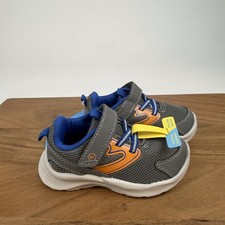 New Little Kids Munchkin By Stride Rite Lake Gray Casual Sneakers Size 6 C NIB