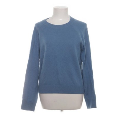 Quince, Strickpullover, Größe: M, Blau, Kaschmir, Einfarbig, Feinstrick #eAz