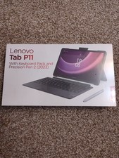 Lenovo Tab P11 2nd Gen 128GB, Wi-Fi, 11.5" - Storm Gray 4GB w Keyboard NEW