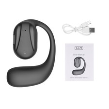 Black Driving Trucker Bluetooth 5.2 Wireless Headset Noise Cancelling Earbud A